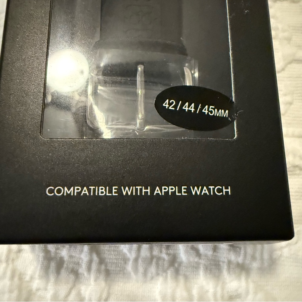Coach Black Watch Band for Apple Watch - Picture 4 of 8
